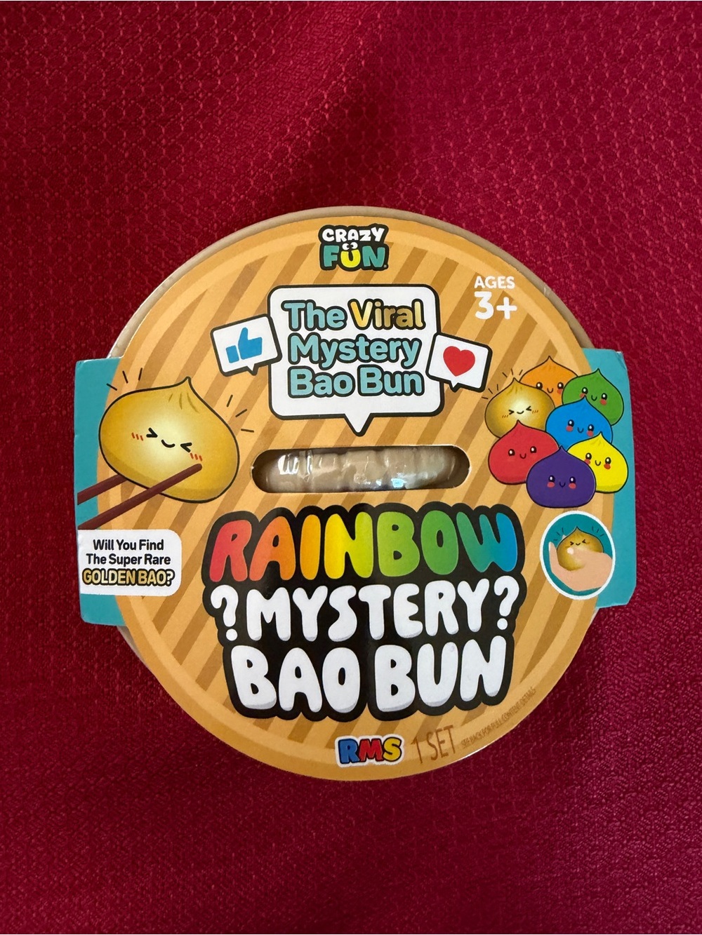New Viral Mystery Bao Bun RMS Squishy 3+ Dumpling Crazy Fun Chance for Golden